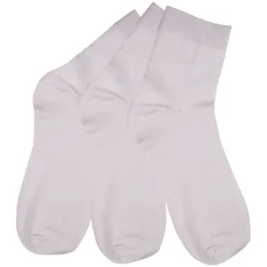 3 pares de calcetines blancos
