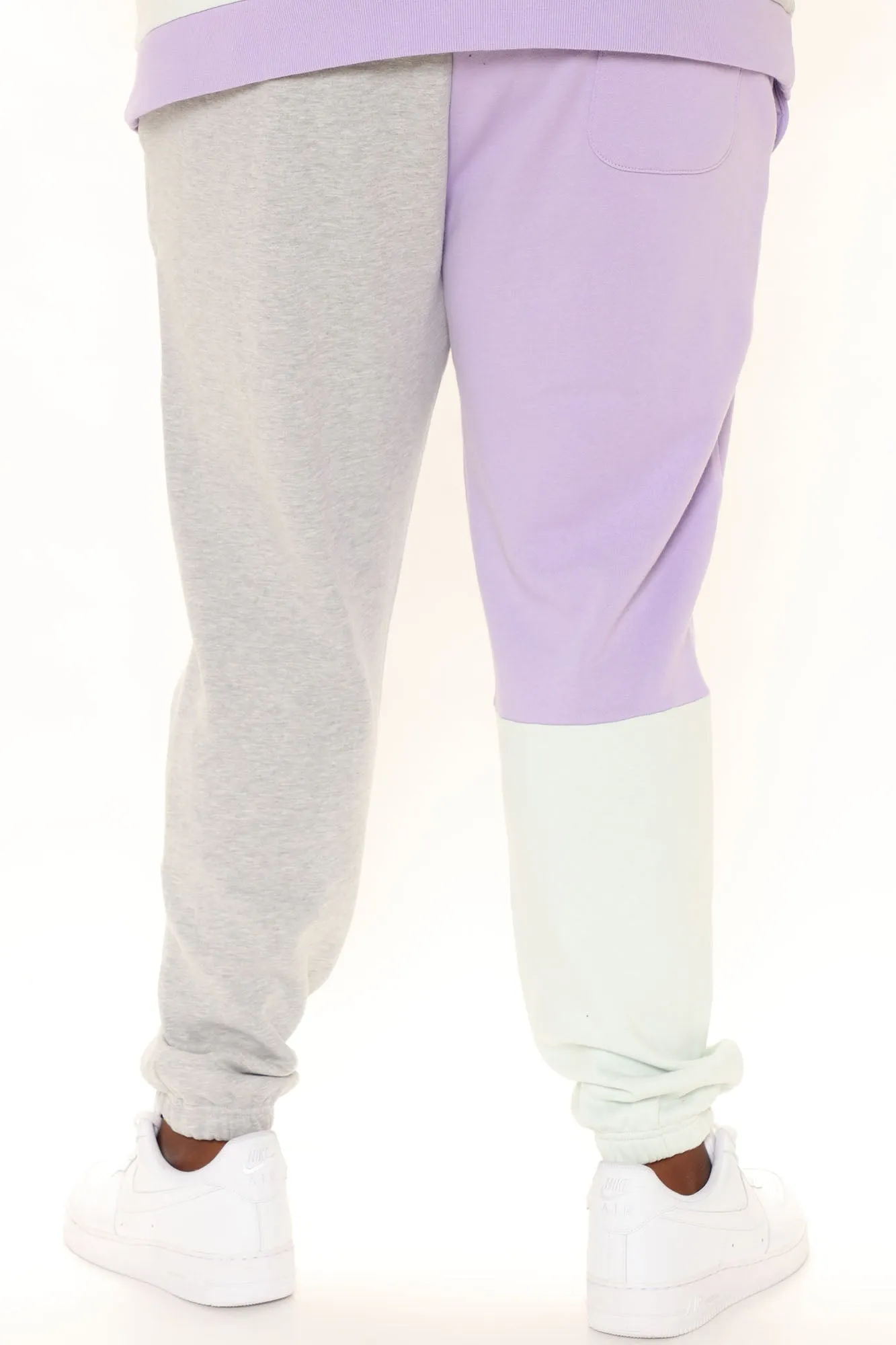 3 Way Color Block Jogger - Purple/combo