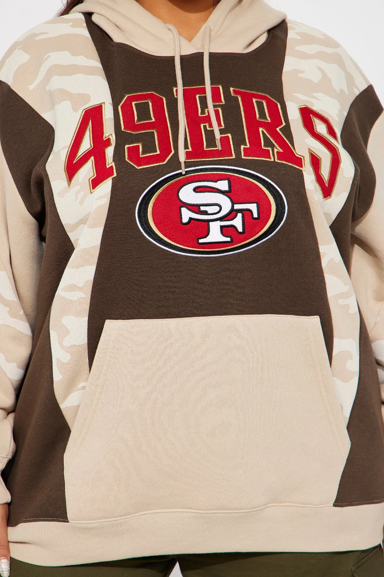 49ers Camo Hoodie - Brown/combo