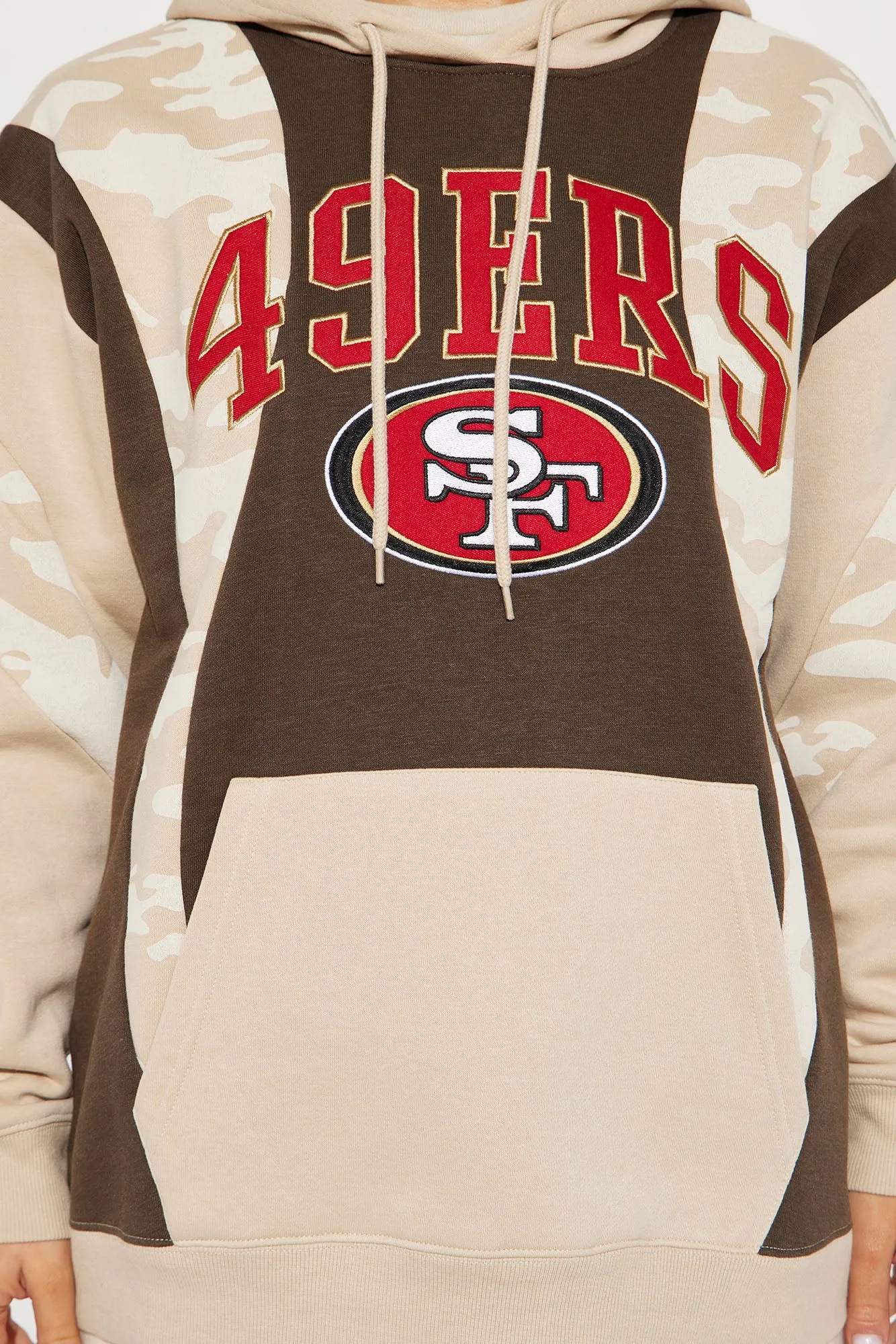 49ers Camo Hoodie - Brown/combo