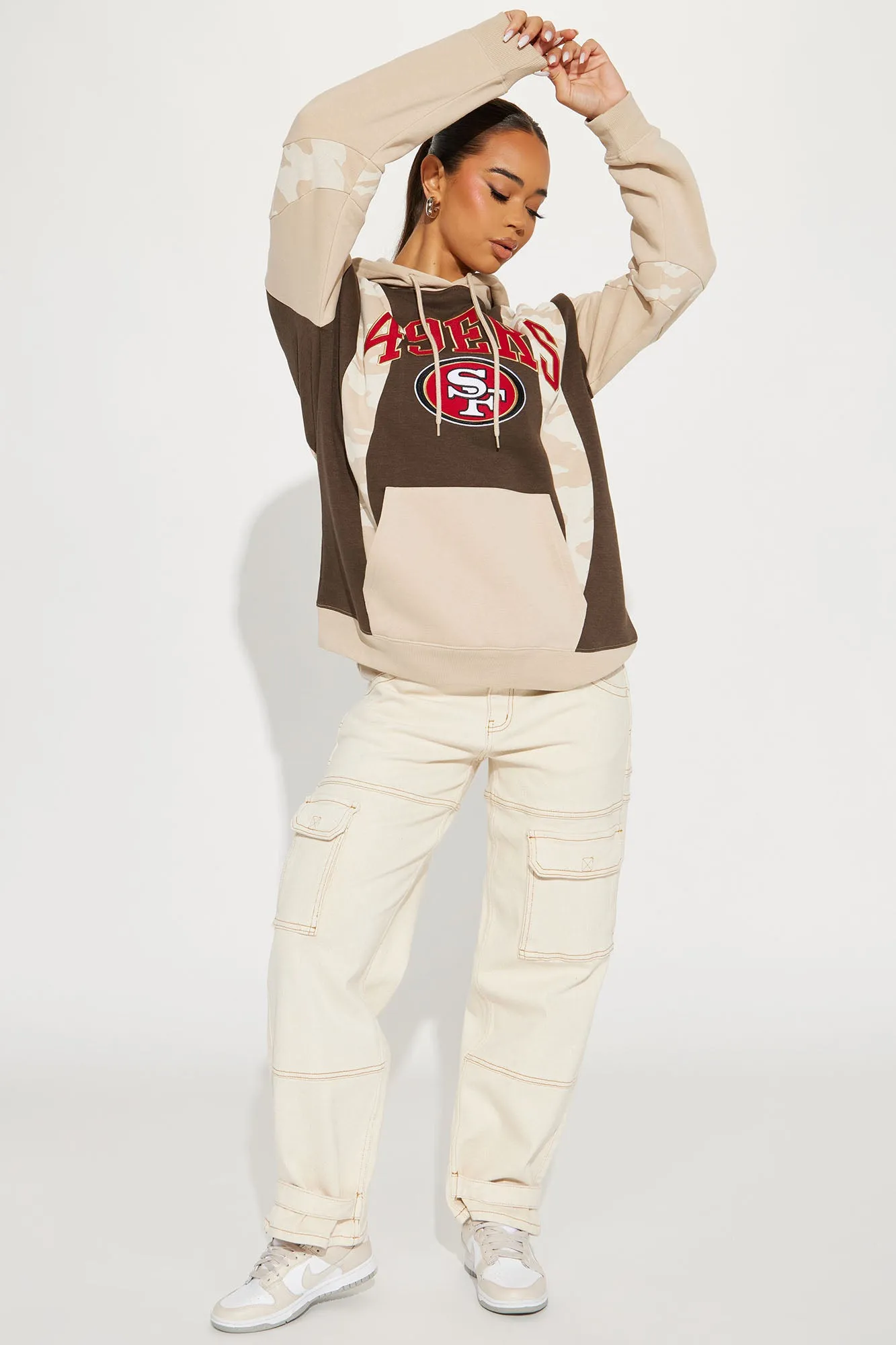 49ers Camo Hoodie - Brown/combo
