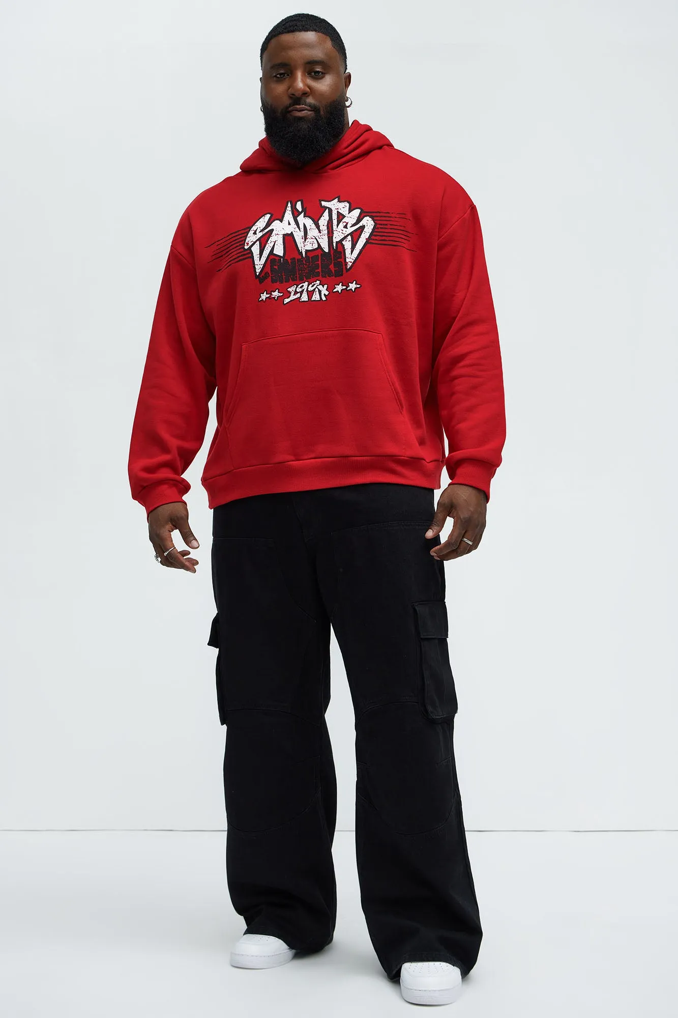 90s Saints Hoodie - Red