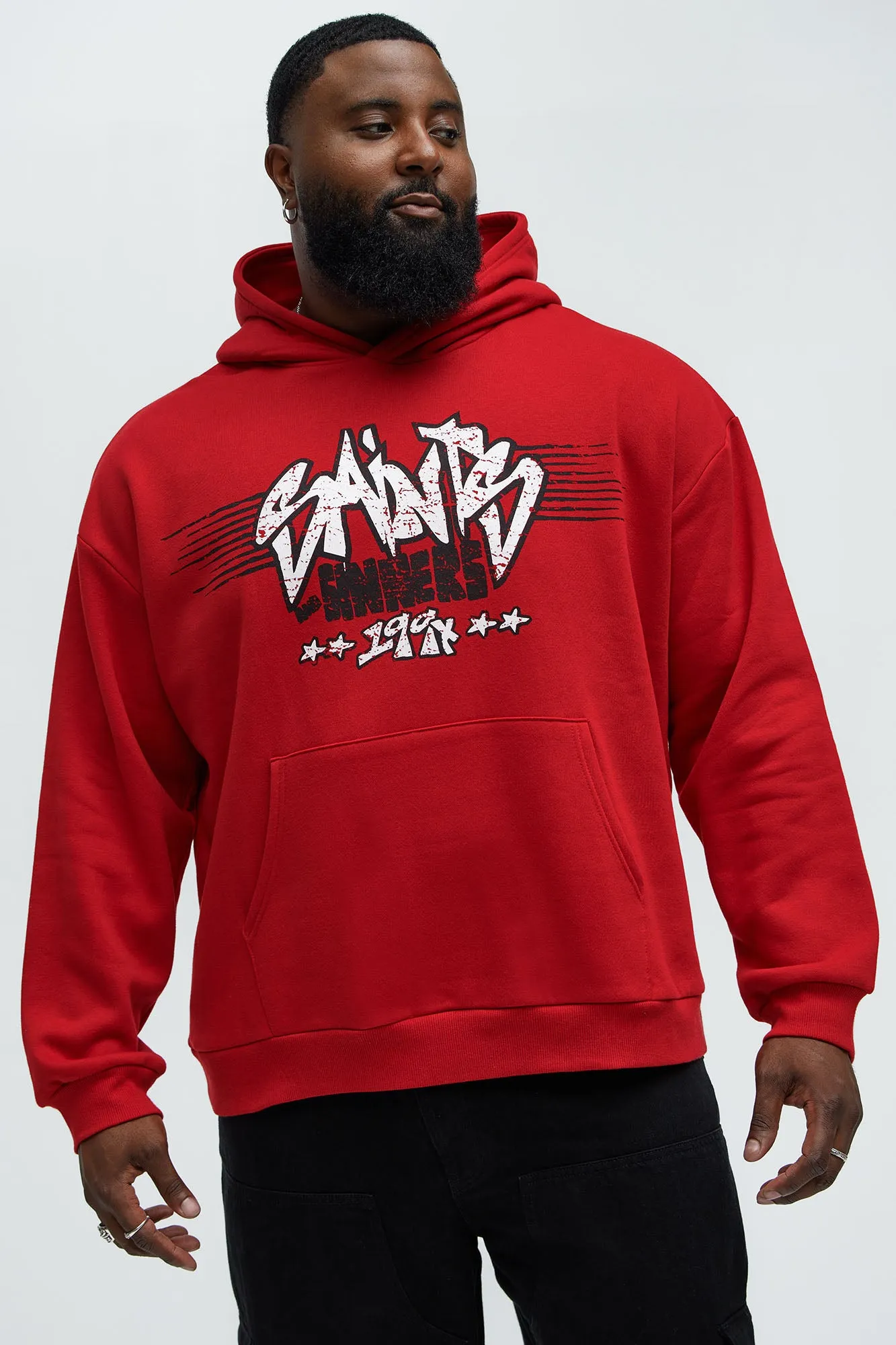 90s Saints Hoodie - Red