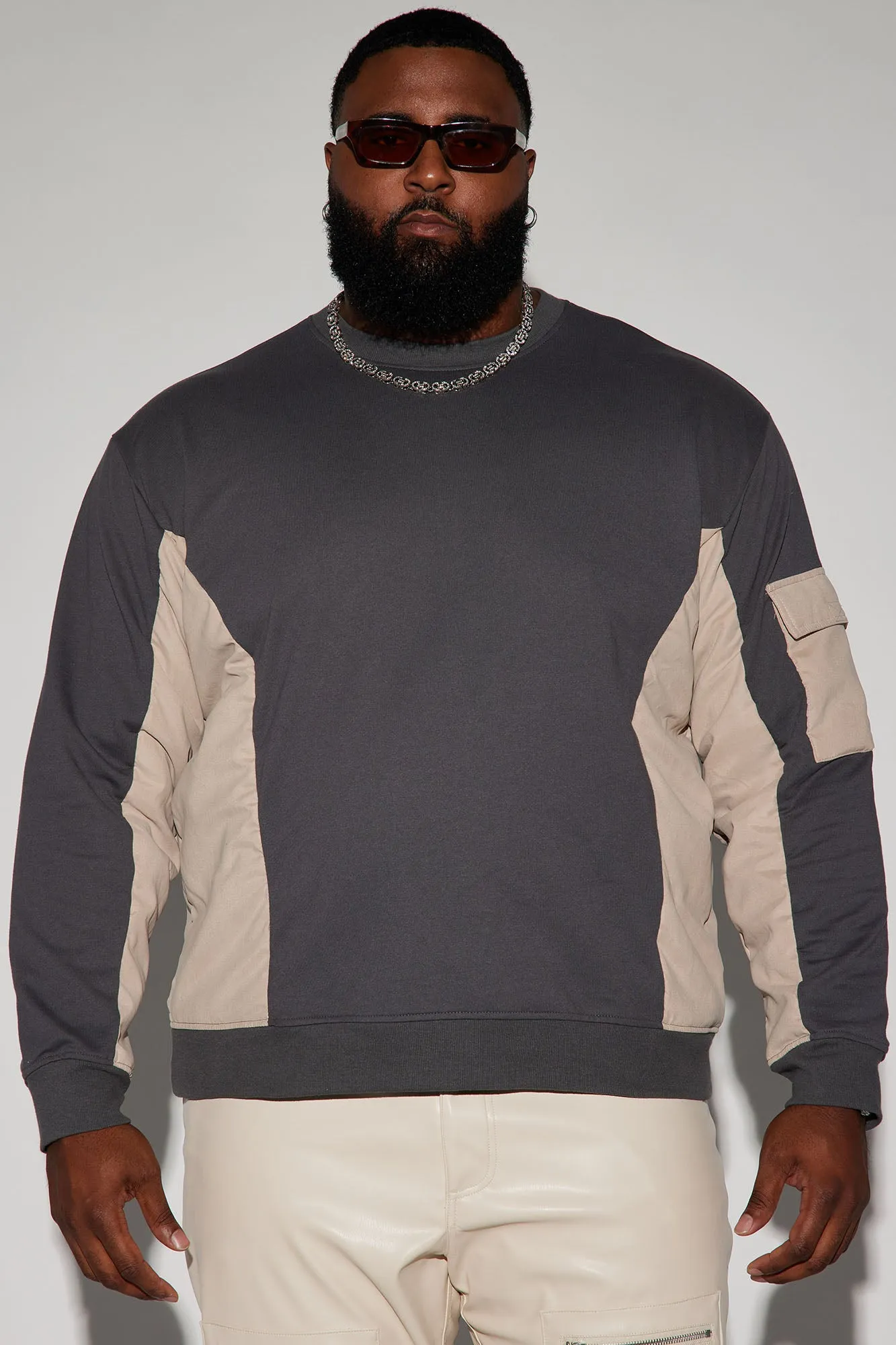 Ace Crewneck Sweatshirt - Charcoal/combo
