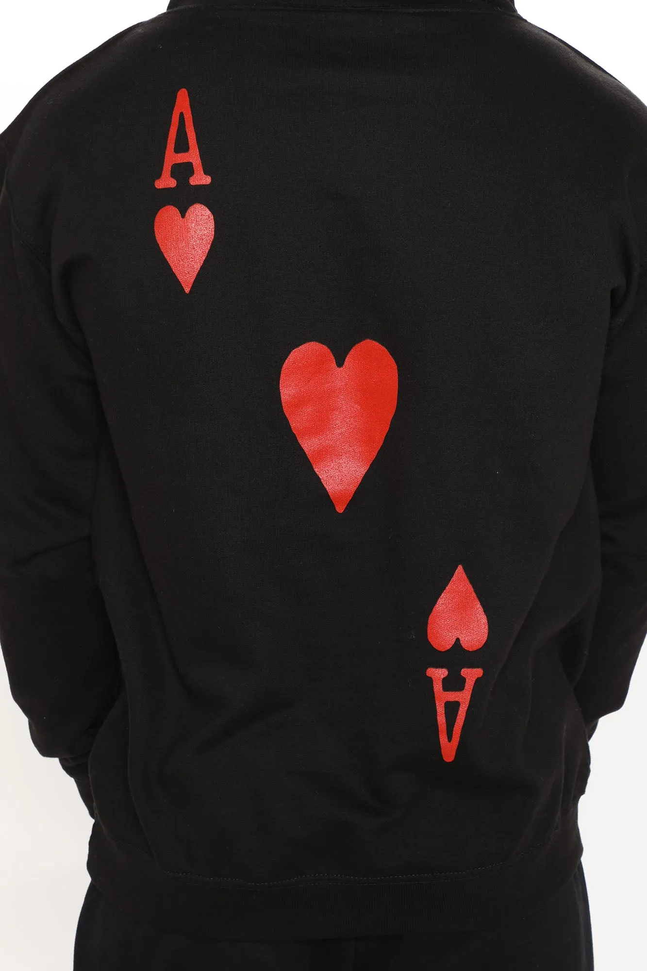 Ace Of Hearts Hoodie - Black
