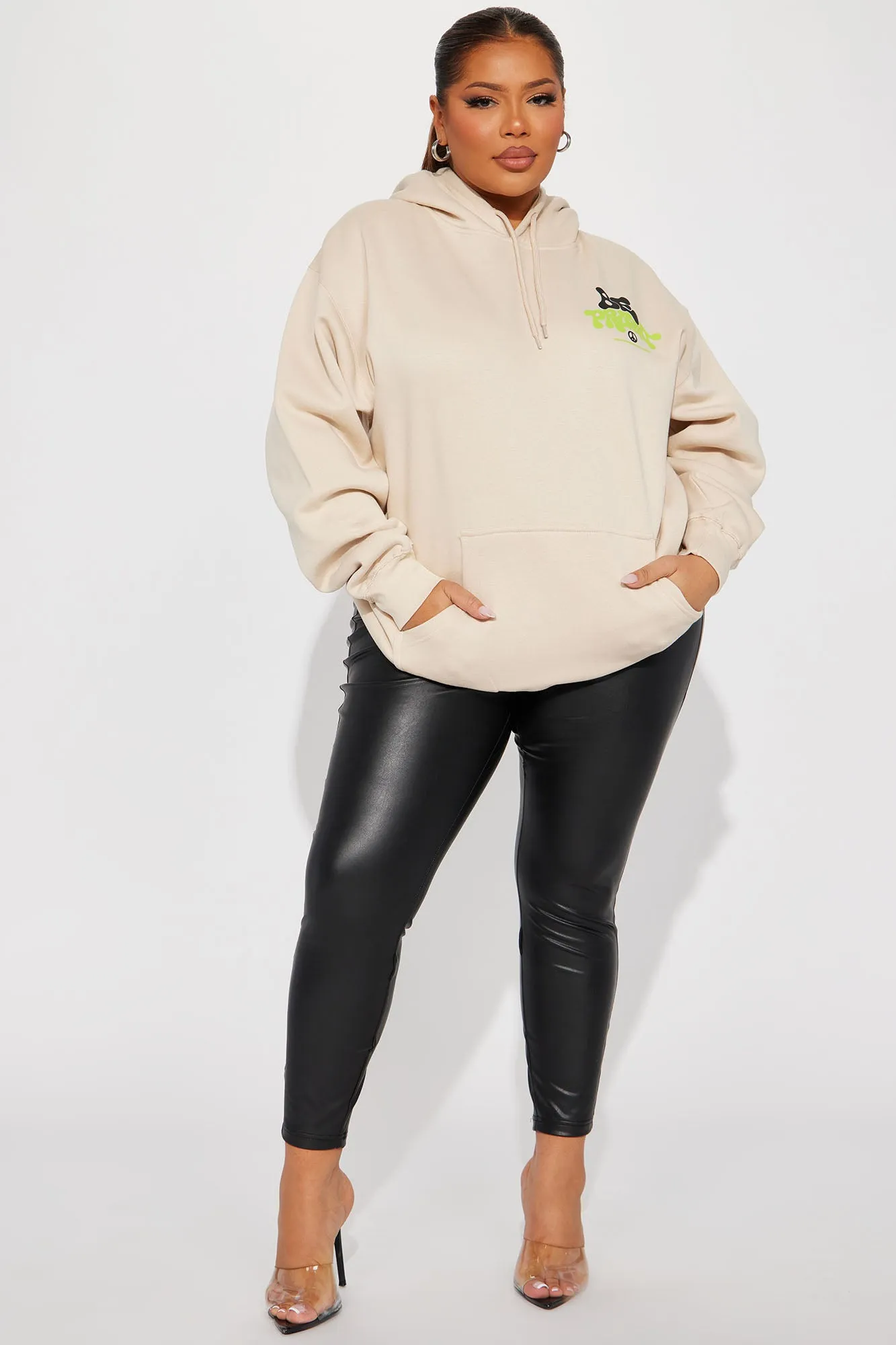Be Present Graphic Hoodie - Sand