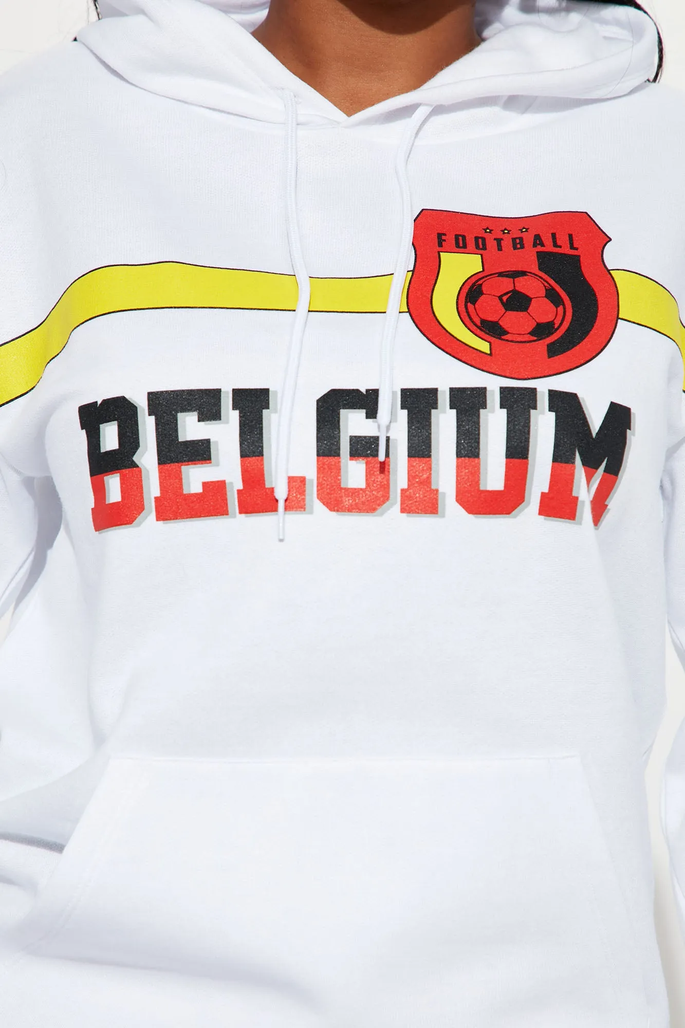Belgium World Cup Hoodie - White/combo