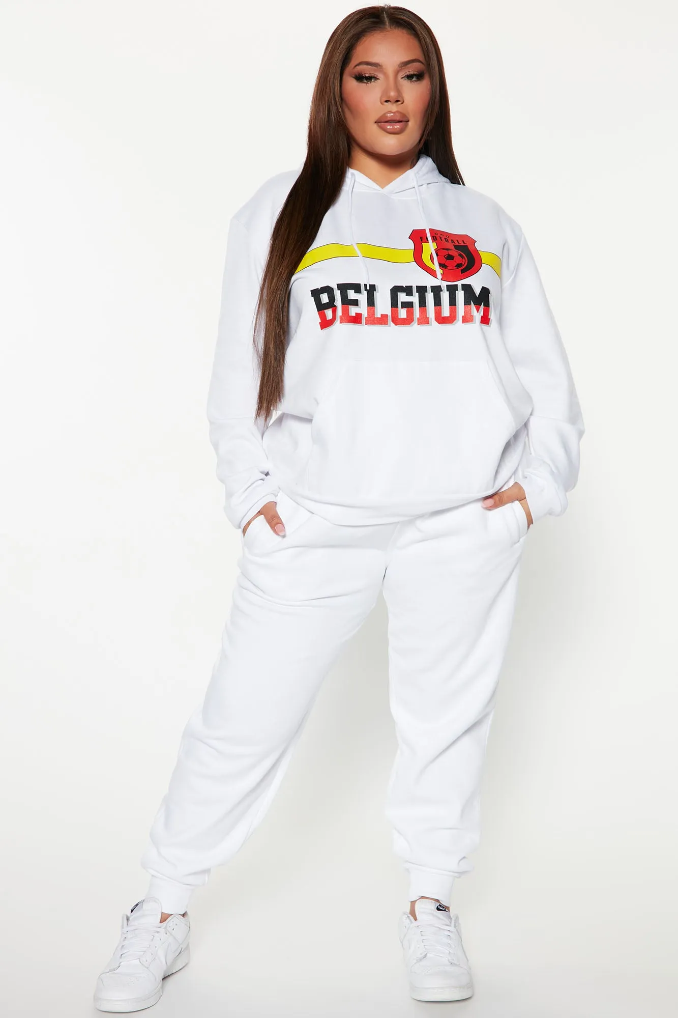 Belgium World Cup Hoodie - White/combo