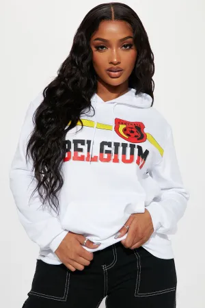 Belgium World Cup Hoodie - White/combo