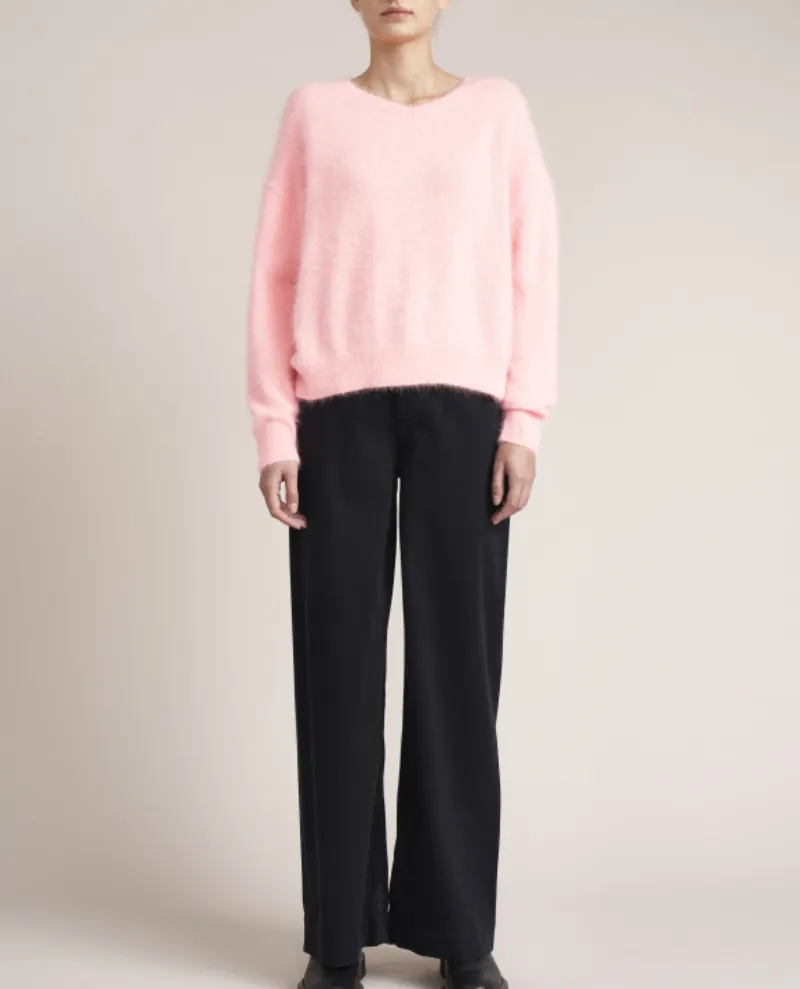Bellerose Datus Angora Flash Washed Knit Crew Sweater