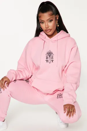 Best Behavior Hoodie - Pink