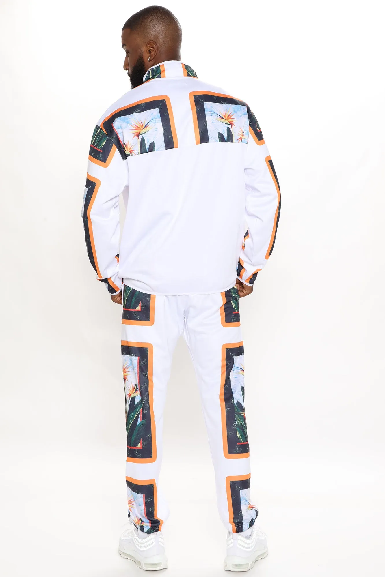 Birds Of Paradise Quarter Zip Jacket - White/combo