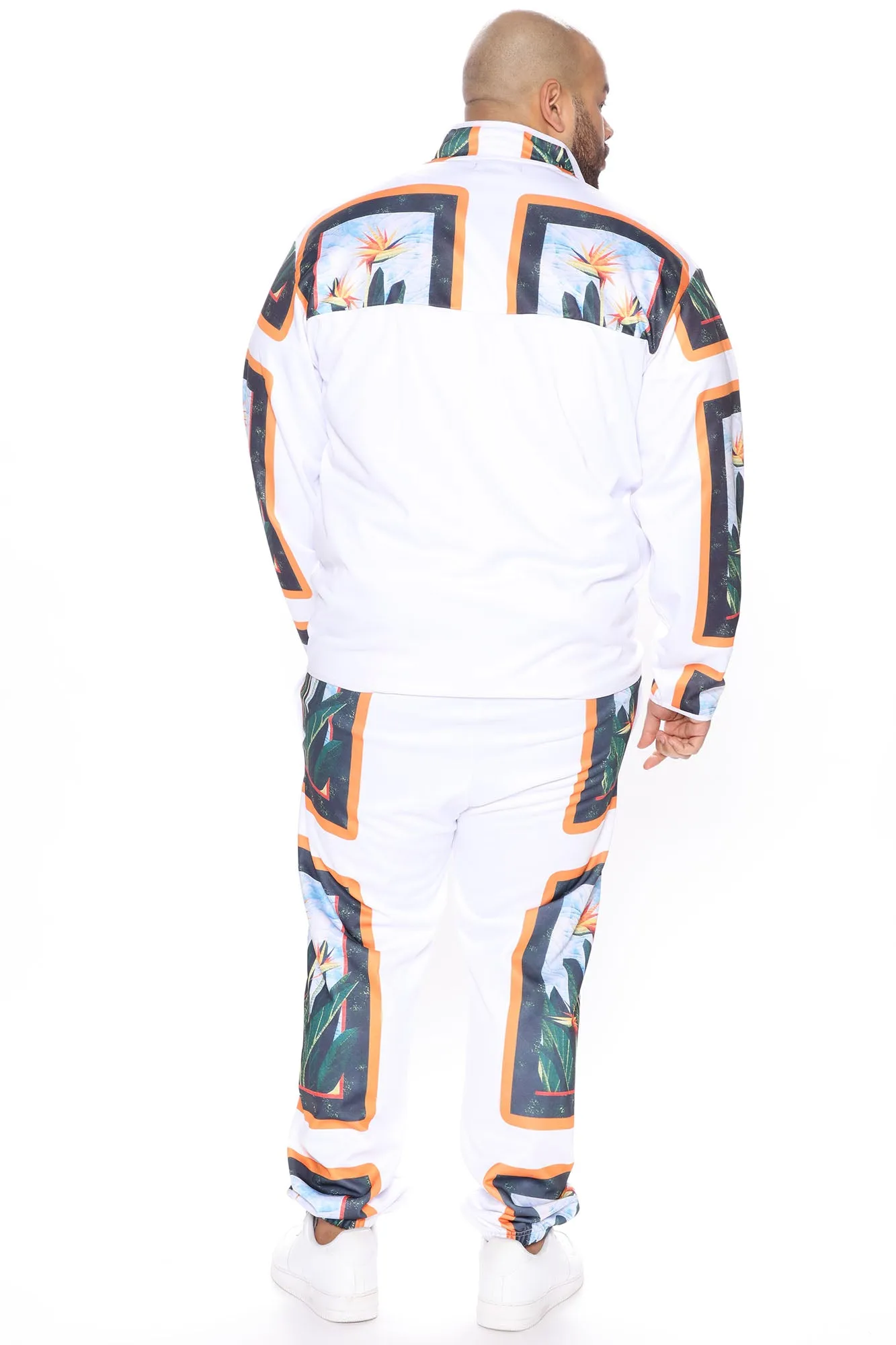 Birds Of Paradise Quarter Zip Jacket - White/combo