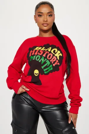 Black History Sweatshirt - Red