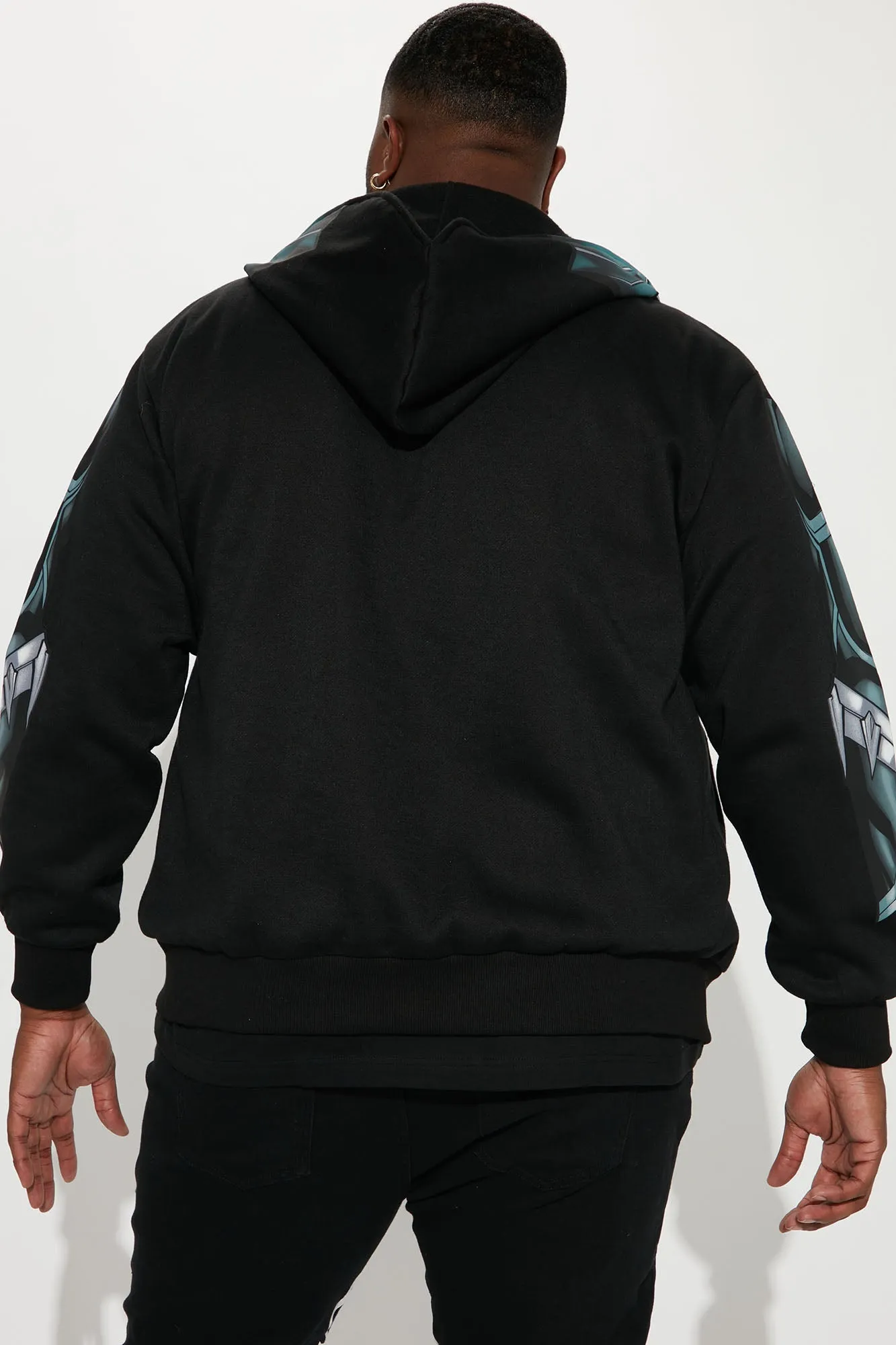 Black Panther Zip Up Hoodie - Black