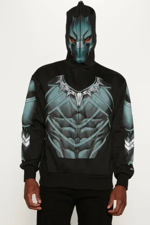 Black Panther Zip Up Hoodie - Black