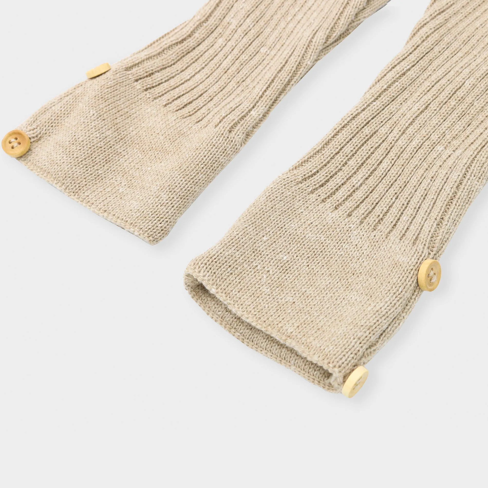 Calça Suspensório Tricot - Bege