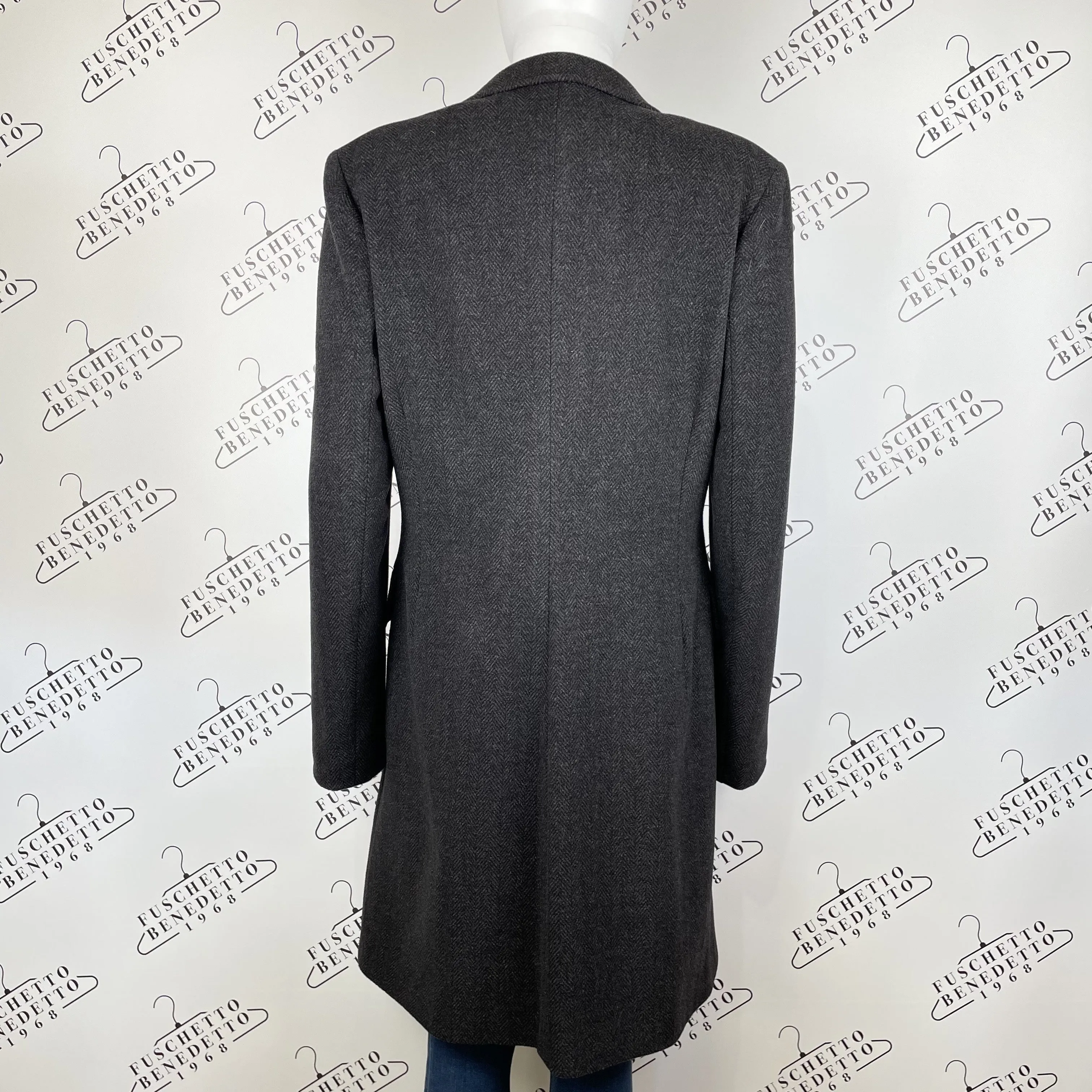 CALVIN KLEIN - Cappotto classico spigato