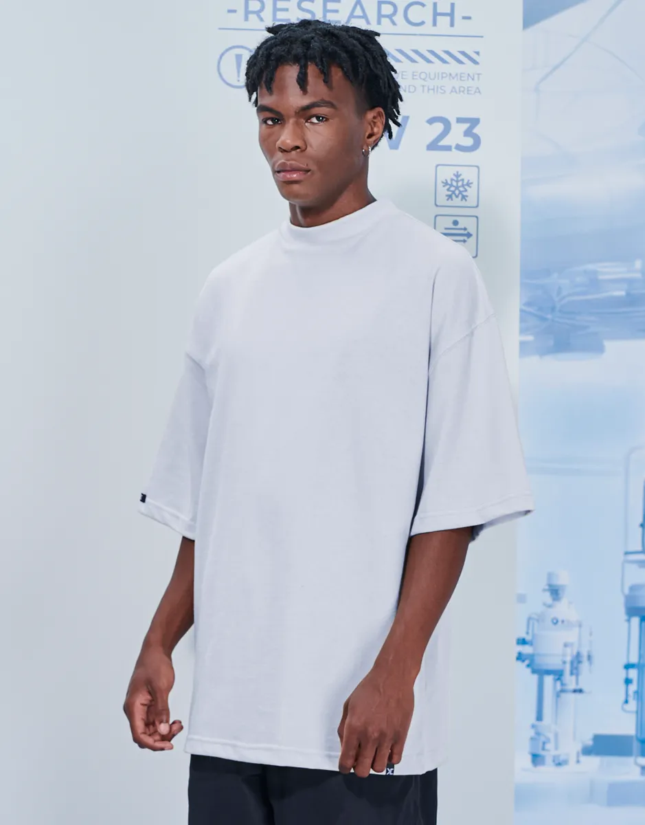 Camiseta Oversized Box Branca Lisa Kace