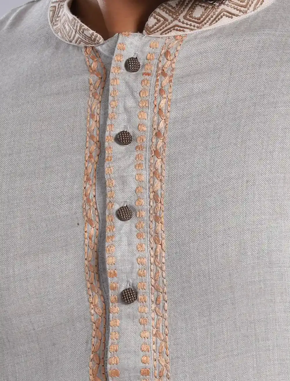 Embroidered Short Slim Fit Panjabi
