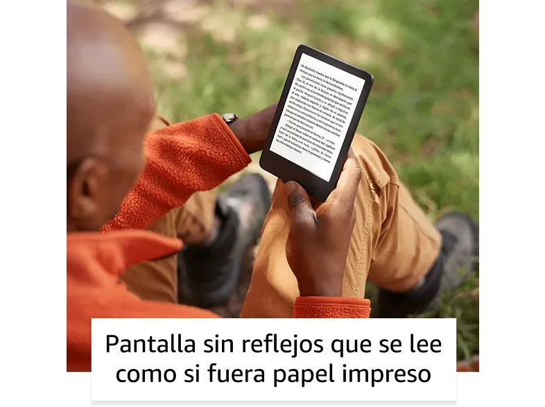 eReader - Amazon Kindle, Para eBook, 6", Doble de almacenamiento, 16 GB, 300 ppp, E-Ink, Negro