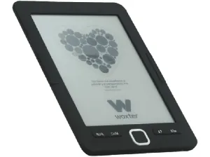 eReader - Woxter Scriba 195, Para eBook, 4GB capacidad y 6 pulgadas, Negro