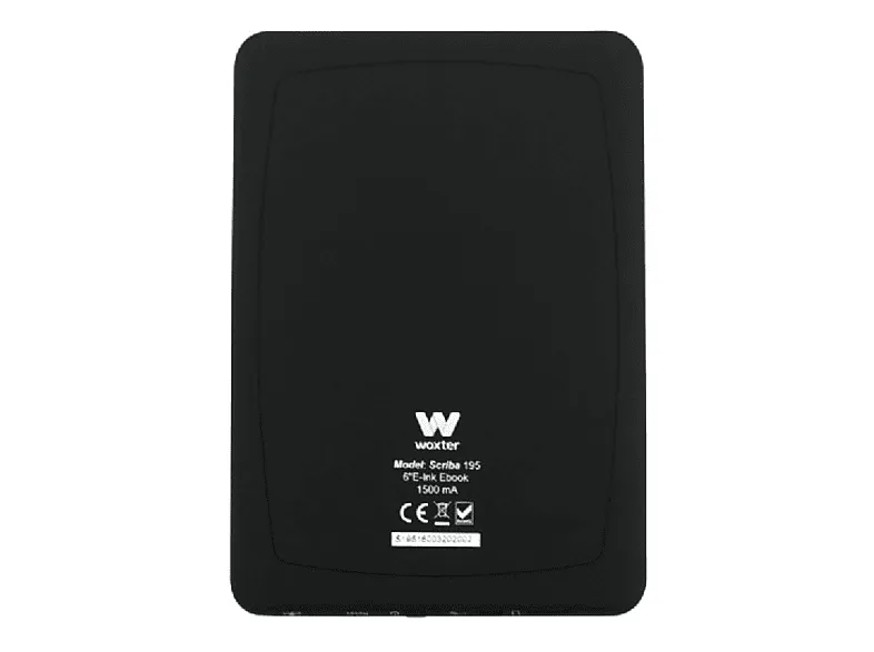 eReader - Woxter Scriba 195, Para eBook, 4GB capacidad y 6 pulgadas, Negro