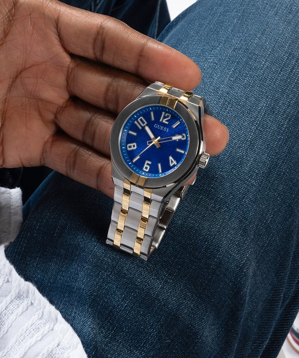 GUESS Mens 2-Tone Analog Watch