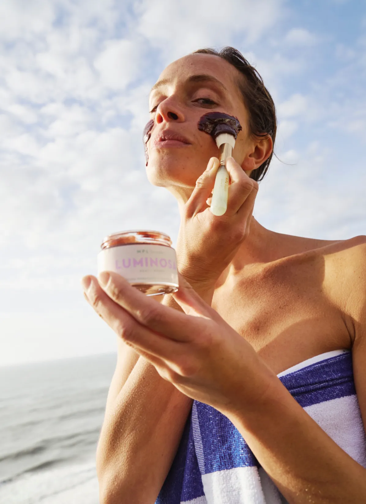 luminosa: máscara facial mel   açaí