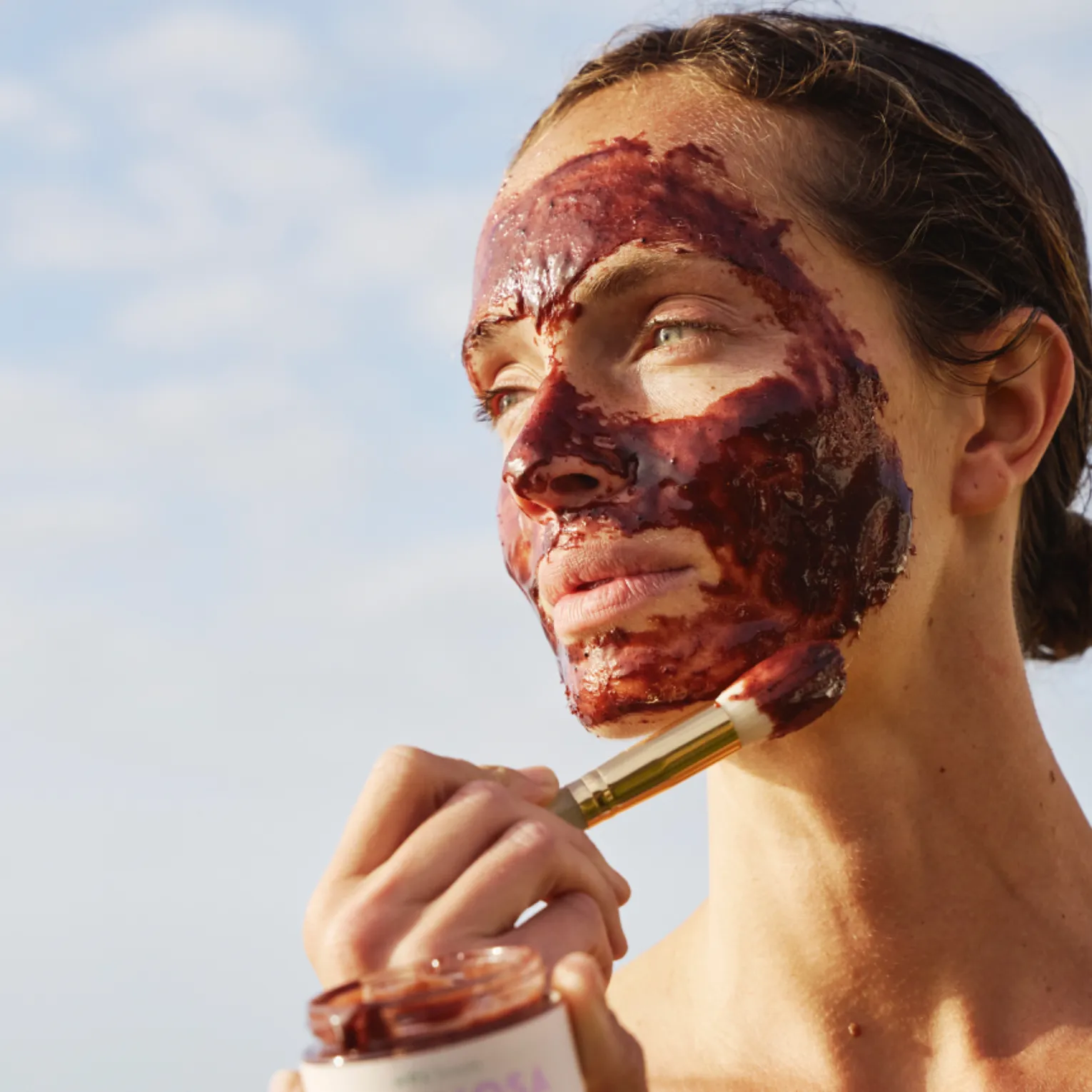 luminosa: máscara facial mel   açaí