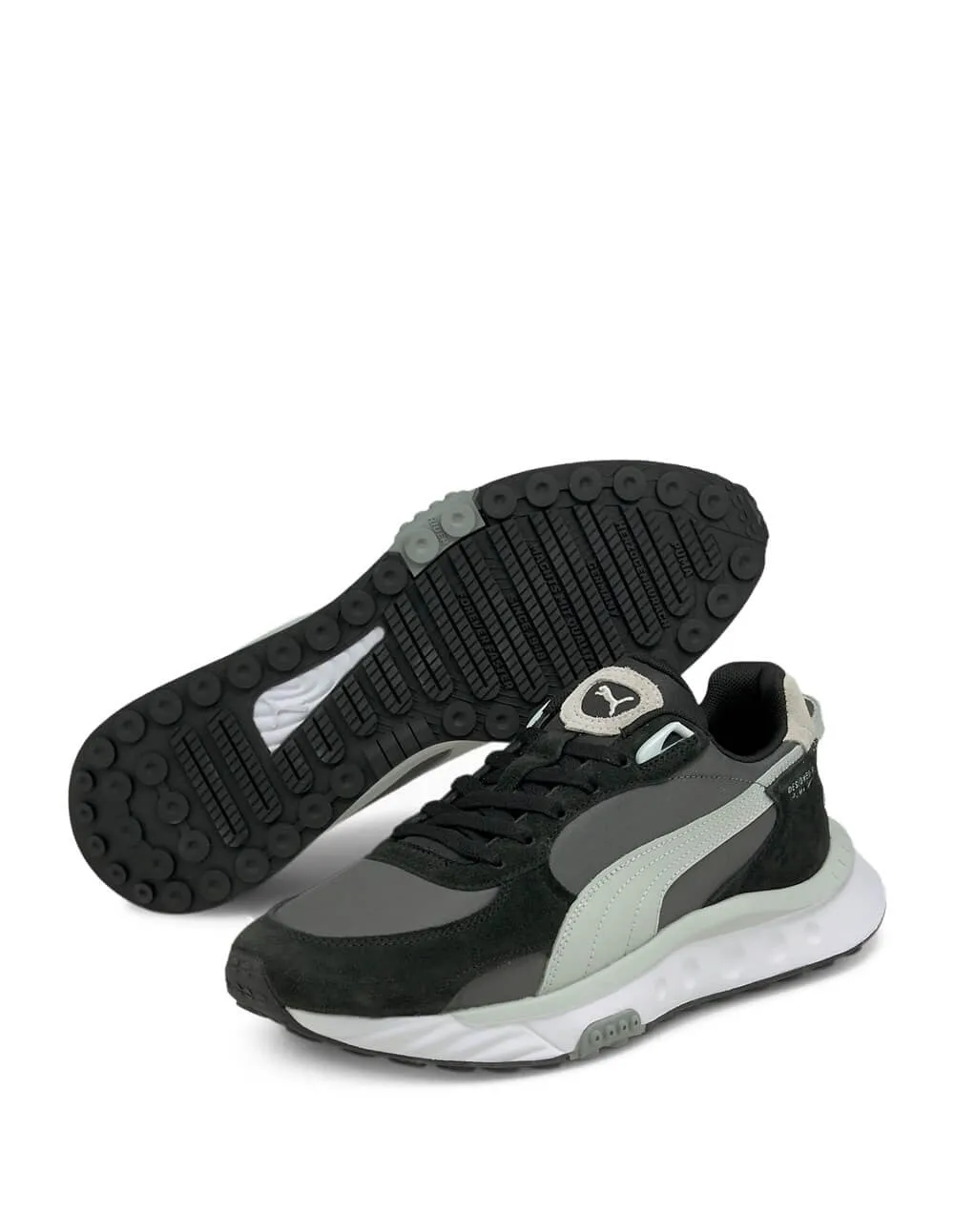 Puma Wild Rider Rollin Negras y Grises Hombre