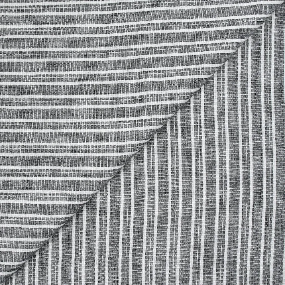 Étamine de polyester rayures Jane fond gris